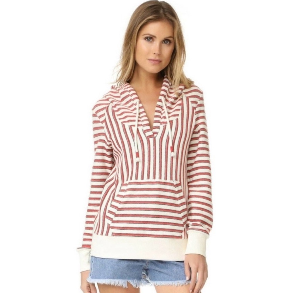 Rebecca Minkoff‎ | XXS NWOT Venice striped cotton hoodie